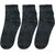 Neska Moda Pack of 3 Pair Men Solid Free Size Cotton Ankle Length Socks Black Color Formal Socks