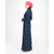 Silk Route London Fine Denim Detail Jilbab For Women Height of 5