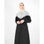 Silk Route London Black & Grey Colour Blocking Jilbab For Women Height of 5