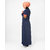 Silk Route London Active Orange Highlight Retro Jilbab For Women Height of 54 inches, Jilbab Length is 56 inches