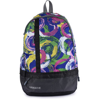 Lionbone School Bag Unisex Boys Girls Backpack Polyester Back bag with Trendy Design Book bags-Fusion Backpack