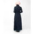 Silk Route London Full Front Open Navy Waist Tie Up Abaya For Women Height of 5
