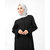 Silk Route London Full Front Open Black Bell Sleeve Abaya For Women Height of 5