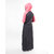 Silk Route London Pink Contrast Hooded Jilbab For Women Height of 5