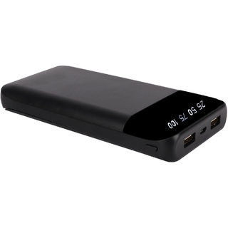 Maxim 30000mah Big Leather LED Power Bank With Fast Charging Speed BLLED