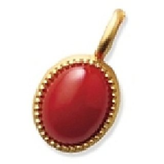 CEYLONMINE - Coral Pendant set for women Original & Natural Moonga stone pendant 5.50 carat CEYLONMINE - Coral Pendant set for women Original & Natural Moonga stone pendant 5.50 carat