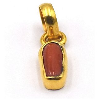 CEYLONMINE - Coral Pendant set for women Original & Natural Moonga stone pendant 6.50 carat CEYLONMINE - Coral Pendant set for women Original & Natural Moonga stone pendant 6.50 carat