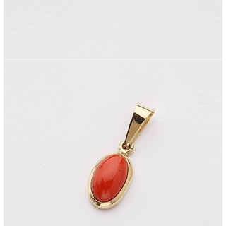 CELONMINE - Red Coral Pendant Original stone moonga pendant for women CELONMINE - Red Coral Pendant Original stone moonga pendant for women