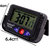 Pack of 2 All In One Mini Digital LCD Alarm Table Desk Car Vehicle Dashbord Clock With Calendar Timer Stopwatch Black