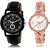 ADK LK-13-215 Black & Rose Gold Dial Look Watches for  Couple