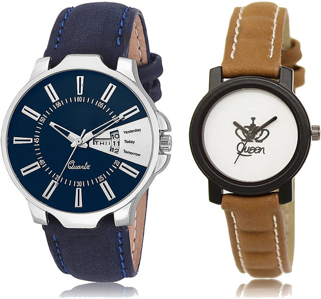 Buy ADK LK-204-210 Black4 & White Dial Designer Watches for Girls Online @  ₹440 from ShopClues