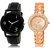 ADK LK-06-202 Black & Rose Gold Dial Latest Watches for  Couple