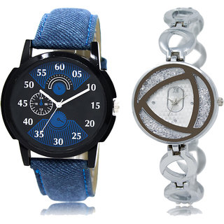 ADK LK-02-240 Blue & Silver Dial New Arrival Watches for  Couple