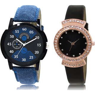 ADK LK-02-244 Blue & Black Dial Special Watches for  Couple