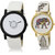ADK LK-26-243 White & Multicolor Dial Look Watches for  Couple