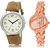 ADK LK-16-222 White & Rose Gold Dial Look Watches for  Couple