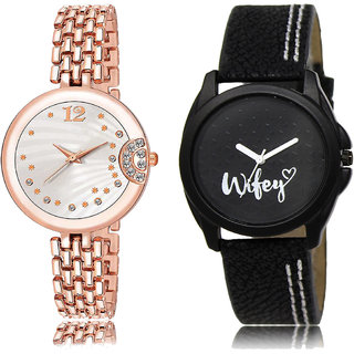 ADK LK-228-234 Rose Gold & Black Dial Special Watches for  Girls