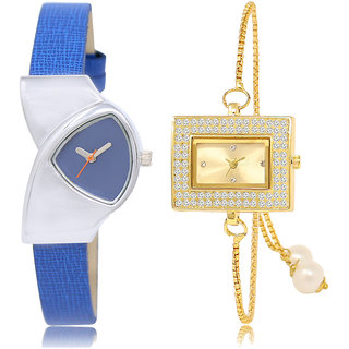 ADK LK-208-247 Blue & Gold Dial Latest Watches for  Girls