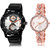 ADK LK-107-215 Black & Rose Gold Dial DAY & DATE Functioning Watches for  Couple