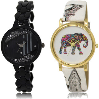ADK LK-221-243 Black & Multicolor Dial Look Watches for  Girls