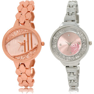 ADK LK-222-226 Rose Gold & Pink Dial Latest Watches for  Girls