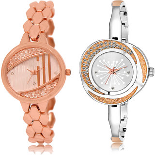 ADK LK-222-249 Rose Gold & Silver Dial Latest Watches for  Girls