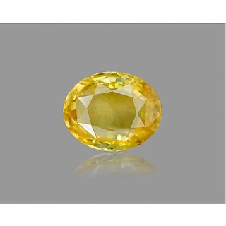 Natural Yellow Sapphire Stone 6.25 Ratti Gemstone Lab Certified & Effective Pukhraj Stone By CEYLONMINE Natural Yellow Sapphire Stone 6.25 Ratti Gemstone Lab Certified & Effective Pukhraj Stone By CEYLONMINE