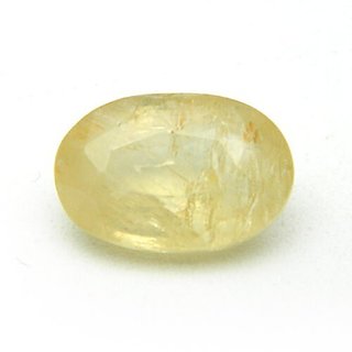                       7.25 Ratti Yellow Sapphirepukhraj Stone Certified Stone Yellow Sa                                              