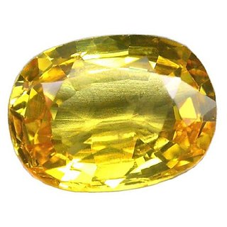                       Pukhraj Stone 4.25 Ratti Natural & Effective Stone Yellow sapphire By CEYLONMINE                                              