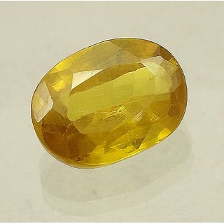                       Stone 6.25 Ratti Pukhrajyellow Sapphire Loose Gemstone By Cey                                              
