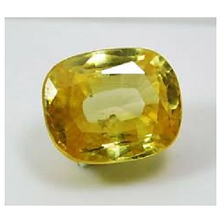                       8.5 Ratti Pukhraj/Yellow Sapphire Loose Gemstone Original & Certified Stone Yellow sapphire Gemstone By CEYLONMINE                                              