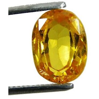 Natural Yellow Sapphire Stone 4.25 Ratti Gemstone Lab Certified & Effictive Pukhraj Stone By CEYLONMINE Natural Yellow Sapphire Stone 4.25 Ratti Gemstone Lab Certified & Effictive Pukhraj Stone By CEYLONMINE