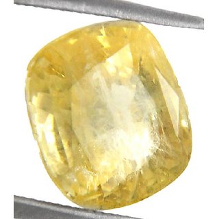                       6.25 Ratti Pukhraj Stone Yellow Sapphire Gemstone B                                              