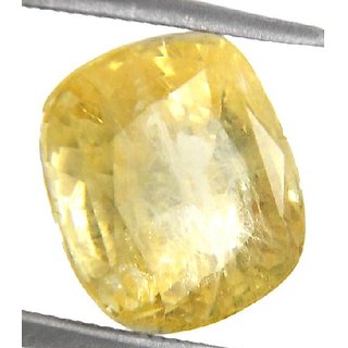 Natural Yellow Sapphire Stone 7.25 Ratti Gemstone Lab Certified Effective Pukhraj Stone By CEYLONMINE Natural Yellow Sapphire Stone 7.25 Ratti Gemstone Lab Certified Effective Pukhraj Stone By CEYLONMINE