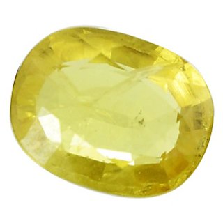                       Lab Certified Stone 6.25 Ratti Pukhraj/Yellow Sapphire Loose Gemstone By CEYLONMINE                                              