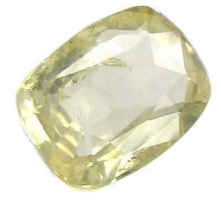                       5.5 Ratti Yellow Sapphire/Pukhraj Stone Original  Certified Stone Yellow sapphire By CEYLONMINE                                              