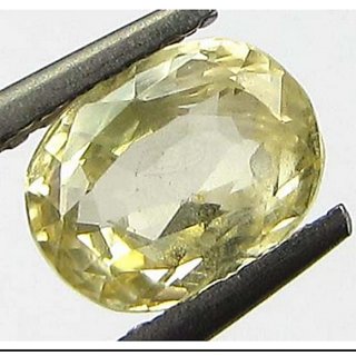                       Precious Yellow Sapphire 6.25 Ratti Stone Unheated Stone Pukhraj                                              