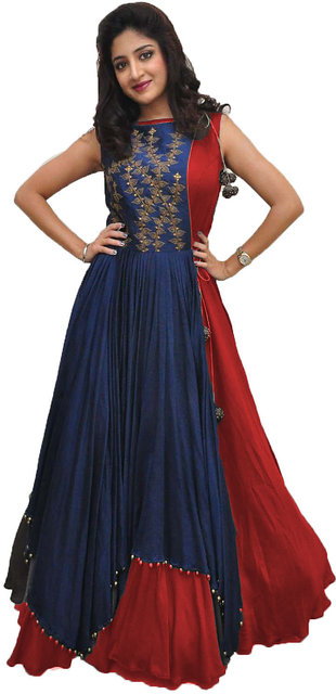shopclues anarkali gown