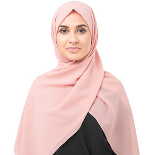                       SILK ROUTE London Bridal Rose Poly Georgette Hijab/ Scarf                                              