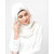SILK ROUTE London Bright White Poly Chiffon Hijab/ Scarf