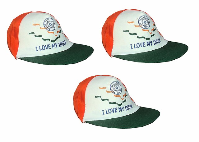 Tri-color Cap Packed Independence Day Special Tricolor / Tiranga Fabric  Head Cap For Men / Women at Rs 125.00 in Delhi