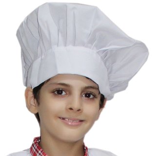 Kaku Fancy Dresses Chef Cap/Hat/Cook Cap/Restaurant Cap/Handcraft Toque Chef Cap/Chef Hats -White,...