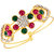 MFJ Fashion Jewellery Glamorous Baby Size Brass Gold Plated CZ Openable Kada For Women