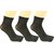 Top N Toe Women 3 Pairs Multicolor Cotton Ankle Length Thumb Socks S1161