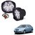 Auto Addict 9 LED 16W Anti-Fog Spot Light Auxiliary Headlight with Switch Set of 2 Pcs For Hyundai Old Verna
