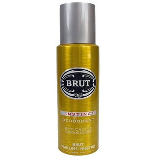 Brut Instinct Deodorant Spray for Men 200ML Each (Pack of 6)