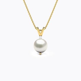 Natural Pearl/Moti Gold Plated Pendant Lab Certified Unheated 5.25 Ratti Stone Pearl Pendant By CEYLONMINE Natural Pearl/Moti Gold Plated Pendant Lab Certified Unheated 5.25 Ratti Stone Pearl Pendant By CEYLONMINE