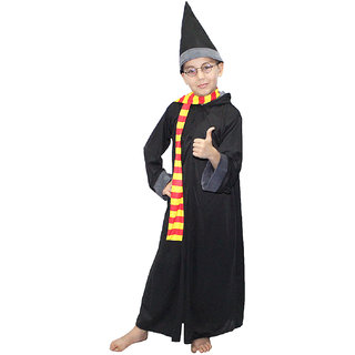 Kaku Fancy Dresses Harry Potter Fancy Dress for Kids/Hogwarts/Halloween Costume/Cosplay Costume -Black,for Boys