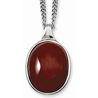                       Original Stone Agate 7.25 Ratti silver Plated Pendant Lab Certified  Natural Stone Sulemani Hakik Pendant By CEYLONMINE                                              