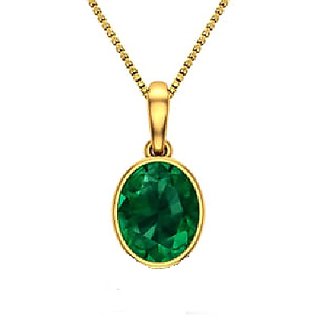 Emerald/panna 5.25 ratti Gold Plated Pendant Unheated Untreated Stone Panna Pendant By CEYLONMINE Emerald/panna 5.25 ratti Gold Plated Pendant Unheated Untreated Stone Panna Pendant By CEYLONMINE